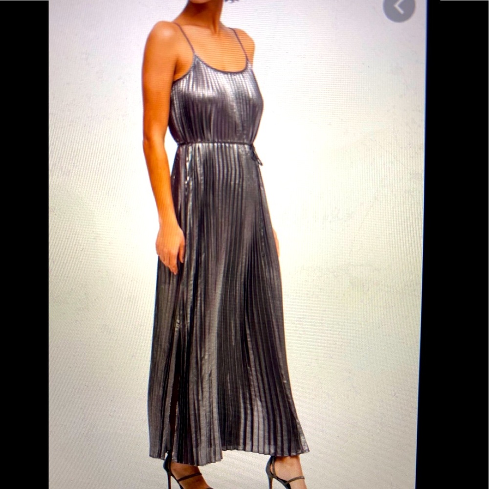 Banana Republic pleated maxi dress